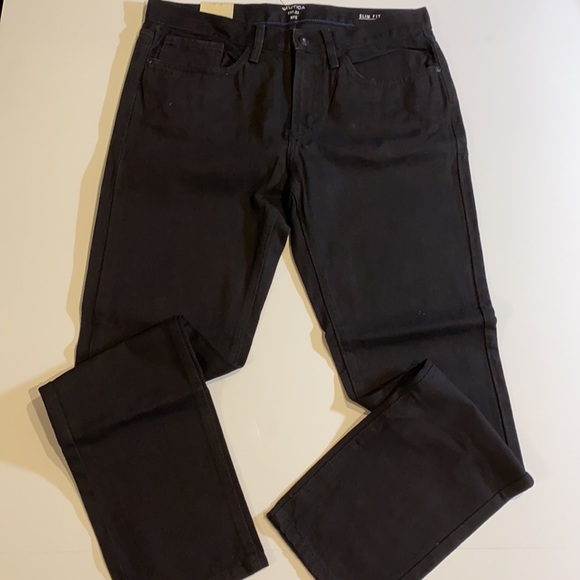 Nautica SZ 32 x 30 Black Slim Fit Denim Jeans New D34 - Picture 12 of 13